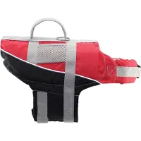 Lalizas Comfy Pet Life Jacket Rood,Zwart 40-80 kg