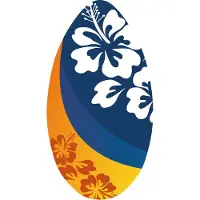 Clown Games Skimboard Flower 100 cm hout