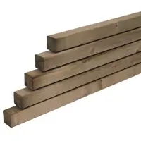Overig Tuinpaal Vierkant Geïmpregneerd - Grenen - 68x68mm - Lengte 240cm