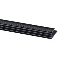 Overig Eindprofiel Metaal - Mat Zwart - Antislip - 15x6-9x950mm