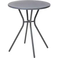 Relaxwonen - Bijzettafel - Tafel - Tuin tafel - Antraciet - Rond