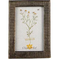 Clayre & Eef Fotolijst 10x15 cm Goudkleurig Kunststof Glas Fotokader Goudkleurig Fotokader