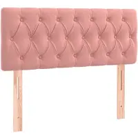 vidaXL Hoofdbord 100x7x78/88 cm fluweel roze