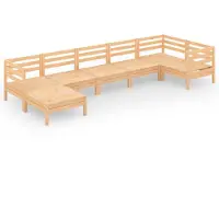 vidaXL 7-delige Loungeset massief grenenhout