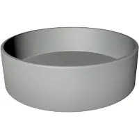 Xenz Coco wastafel Ø40 cm, grijs mat/cement