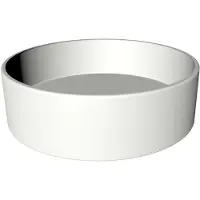 Xenz Coco keramische waskom 40cm wit mat