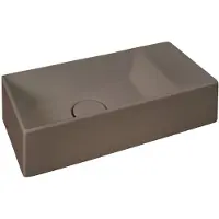Xenz Rosa fontein 45x20 cm, plateau rechts zonder kraangat, coffee mat