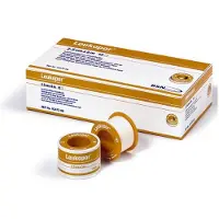 Bsn Leukopor 5 m x 2,5 cm met klemring 12 stuks