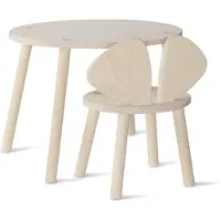 Nofred Mouse set kinderstoel + tafel Berken