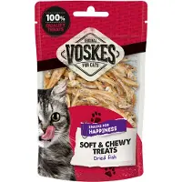 Voskes Soft & Chewy gedroogde vis kattensnack (60 g) 10 stuks