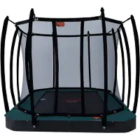 Avyna Trampoline Pro-Line FlatLevel 352 + Royal Class Veiligheidsnet Groen