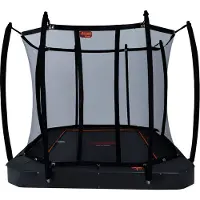 Avyna Trampoline Avyna Pro-Line FlatLevel 352 + Royal Class Veiligheidsnet Zwart