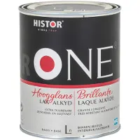 Histor One Lak Hoogglans Alkyd (Terpentinegedragen) 500 ML - Wit