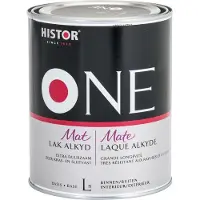 Histor One Lak Mat Alkyd (Terpentinegedragen) 1 LTR - Wit