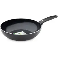 Greenpan CW002215-002 Cambridge Black Wok Met Keramische Antikleeflaag 28 cm