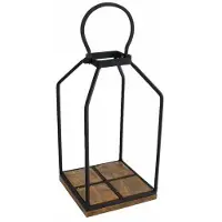 Coppens Etagere "Mike" S naturel/zwart hout/metaal 13x13x33cm |