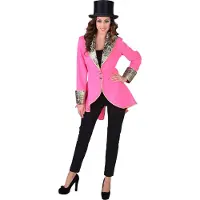Coppens Damesjas pink - 100% Polyester / Burlington / Brokat - Carnavalsjassen | Maat S |
