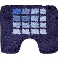 Wicotex toiletmat 50x60 cm blauw blok