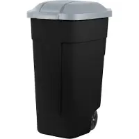 Curver mobiele afvalcontainer 110 liter zwart |