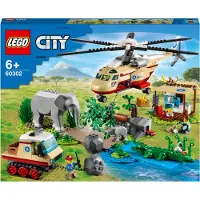 LEGO 60302 City Wildlife: Redding van dieren, dierenarts met helikopter