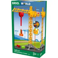BRIO Light Up-Bouwkraan - Houten speelgoed voor 3+ jaar - 33835