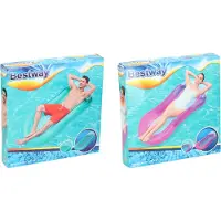Bestway Lounge Aqua drijvend luchtbed - ingebouwd kussen - 90 kg - 160 x 84 cm