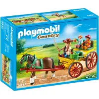Playmobil Paard + Wagen