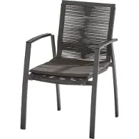 Taste Torino rope stapelbare tuinstoel Mat Carbon -
