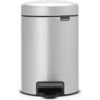 Brabantia NewIcon Pedaalemmer 3 Liter Metallic Grijs