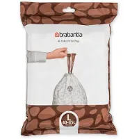 Brabantia Vuilniszakken met trekband 40-45 liter | Code L dispenser pack | 40 stuks