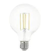 Eglo Ledfilamentlamp Globe - D6,5cm - Warm Wit - E27 - 8w