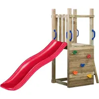 Swing King Swingking Speeltoestel Met Glijbaan Toren Irma Rood 175cm