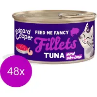 Edgard & Cooper Fillets 70 g - Kattenvoer - 48 x Tonijn&Garnaal