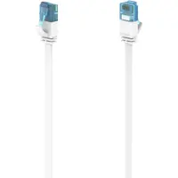 Hama 00200687 RJ45 Netwerkkabel, patchkabel CAT 6A U/UTP 15 m Wit Plat 1 stuk(s)