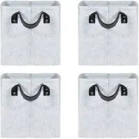 QUVIO Opbergmand vilt - set van 4