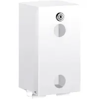 Delabie Toiletpapierverdeler 2 Rollen Rvs 304 Wit Epoxy