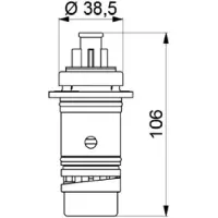 Delabie cartridge voor TEMPOMIX DU, automatische afsluiting na 30 seconden (nieuw design)