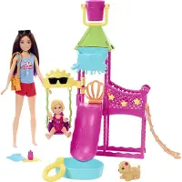 Mattel Poppenset - Skipper First Jobs - Waterpark speelset - - OneSize - Poppen