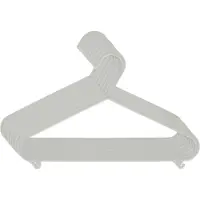 Bieco Kledinghangers 8 stuks grijs