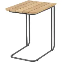 4 Seasons Outdoor Verdi bijzettafel 50x35xH45 cm aluminium teak