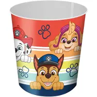 Kids Euroswan Paw Patrol prullenbak/papiermand - kunststof - 21,5 x 21 cm - Prullenmanden