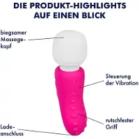 EIS vibrator, handige siliconen massager, 10,5 cm, waterdicht (IPX7)