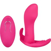 EIS Vlinder vibrator met radiografische afstandsbediening, 9,6 cm, waterdicht (IPX7)