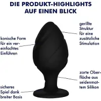 EIS Sensuele siliconen anaalplug, verschillende maten