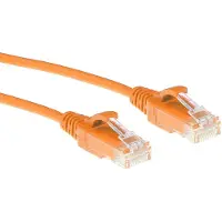 ACT DC9151 LSZH U/UTP CAT6 Datacenter Slimline Patchkabel Snagless | RJ45 connectoren | Oranje | 1,5 meter