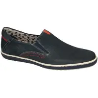 Fluchos -Heren - blauw donker - mocassins - maat 44