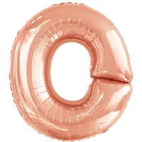 Riethmüller Folieballon Letter O 98 X 87 Cm Roségoud