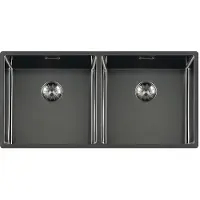 Lorreine Royal series spoelbak 40x40x40cm gun metal