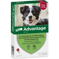 Advantage Anti Vlooiendruppels 250 Hond 10 - 25 kg 4 pipetten