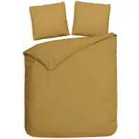 Heckett & Lane Punto Dekbedovertrek Amber-Gold Satijn-260 x 200 / 220 cm | Extra Breed